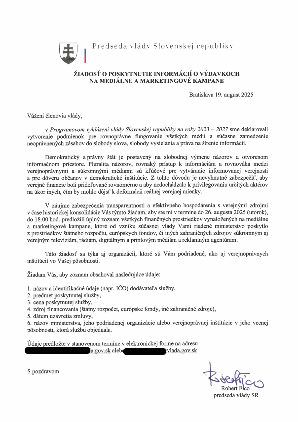 list premiér