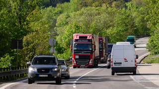 doprava cesta auto kamión Strečno