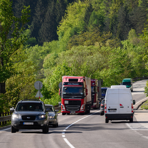 doprava cesta auto kamión Strečno