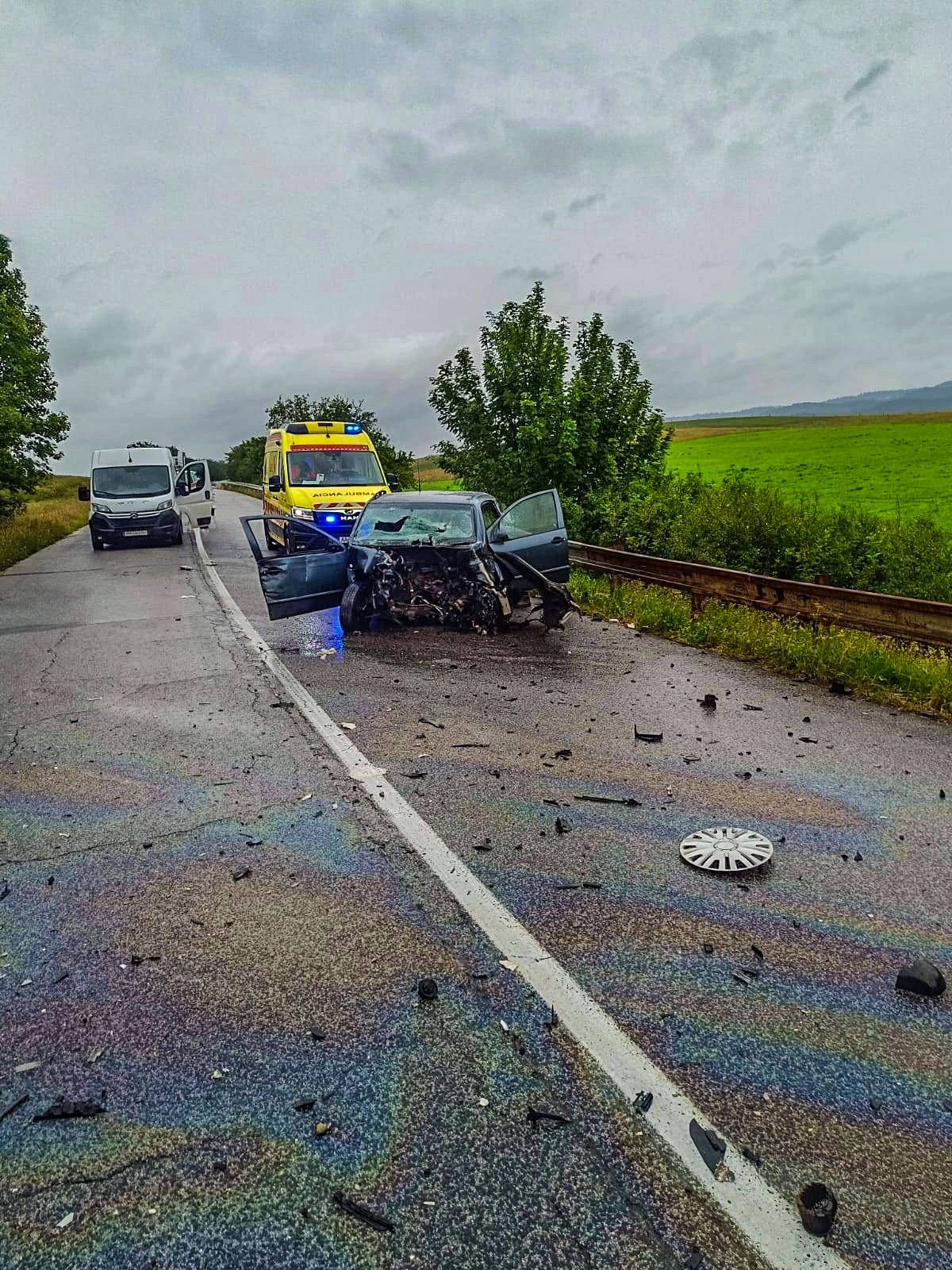nehoda Spiš auto sanitka