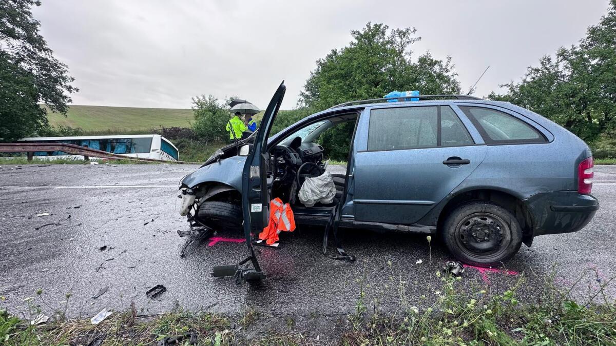 Spiš nehoda autobus auto