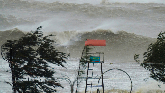 Vietnam tajfún more