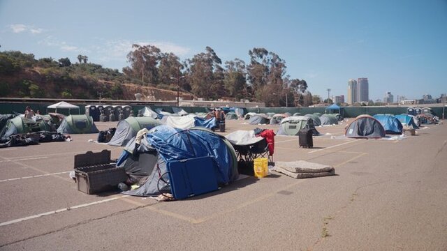 San diego bezdomovci nocľaháreň