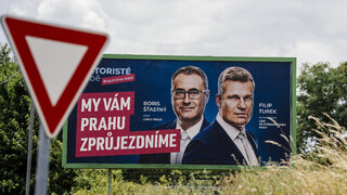 Motoristé české voľby bilbord