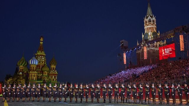 Rusko armáda Červené námestie Moskva Kremeľ