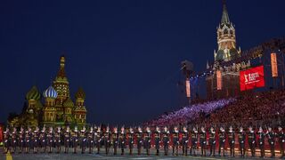 Rusko armáda Červené námestie Moskva Kremeľ