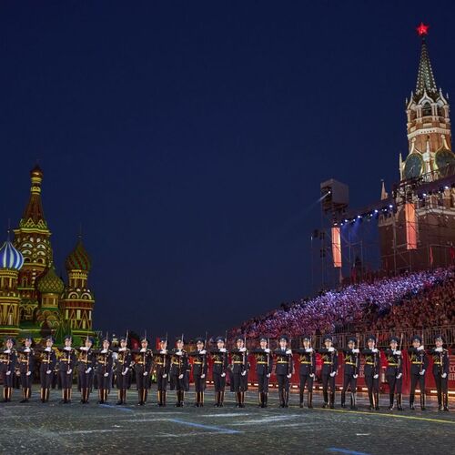 Rusko armáda Červené námestie Moskva Kremeľ