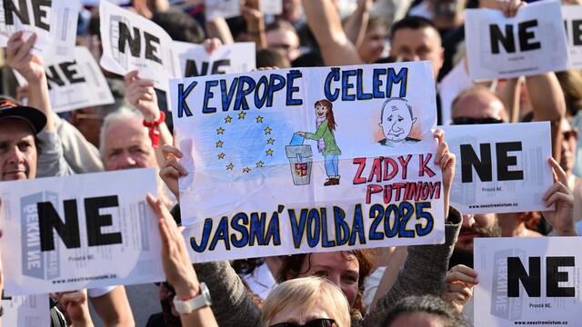protest Česko voľby