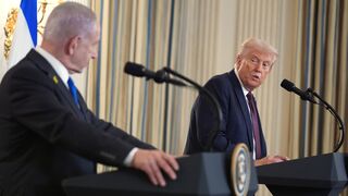 Trump tlačí na mier v Gaze, Netanjahu hovorí „nie palestínskemu štátu“. Napätie na Blízkom východe pokračuje