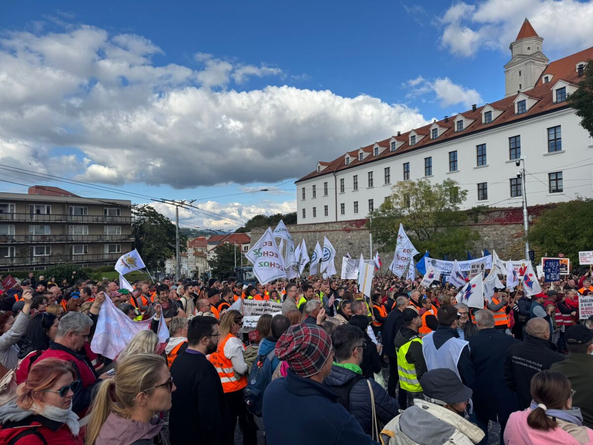 protest odborárov