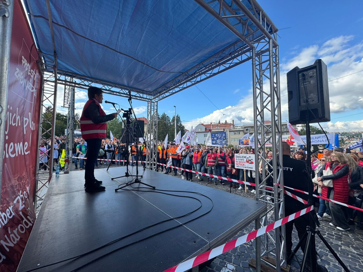 protest odborárov