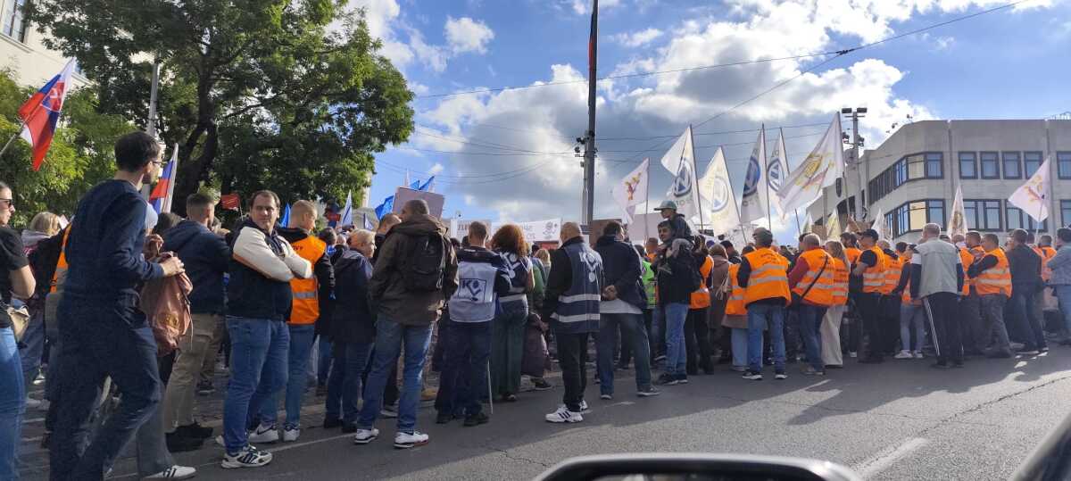 protest odborárov