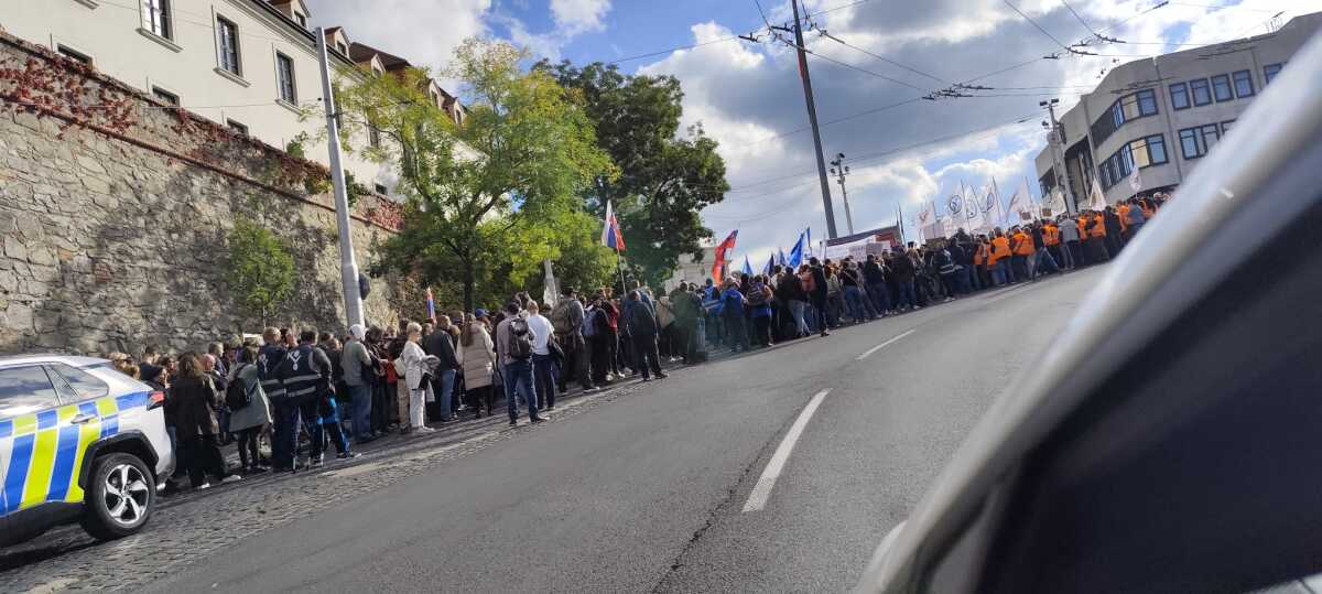 protest odborárov