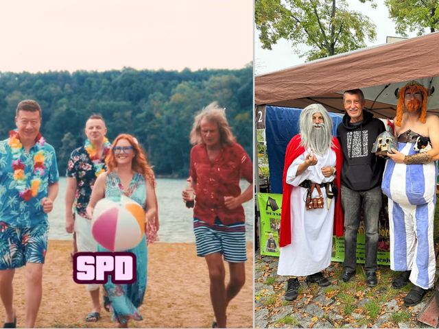 VIDEO: Sušienky, pivo aj TikTok, Babiš s prasiatkom a Okamura v havajskej košeli. Najdlhšia kampaň sa končí