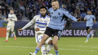 Slovan- Nino Marcelli a hráč Štrasburgu- Andrew Omobamidele