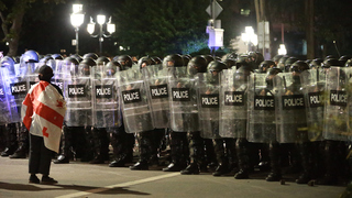 Protesty v Gruzínsku