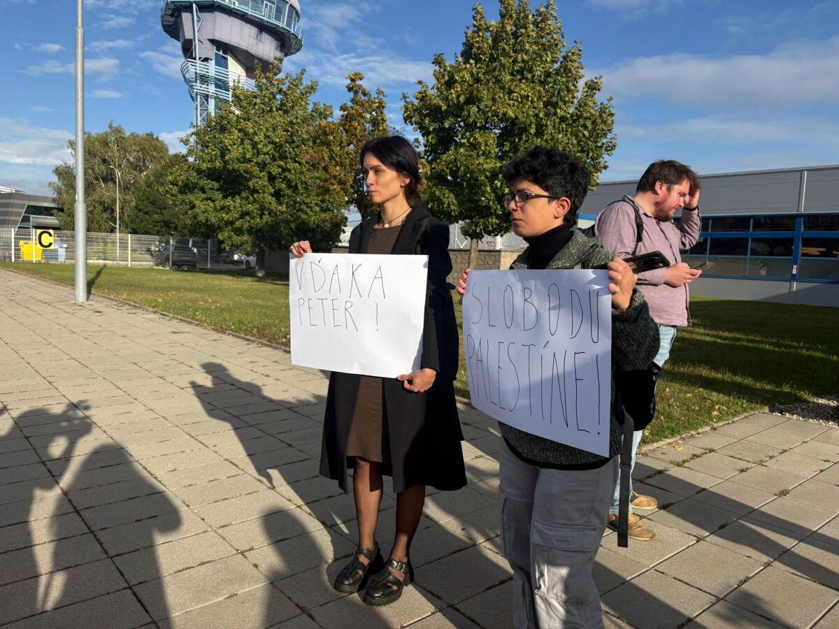 propalestínski aktivisti letisko 