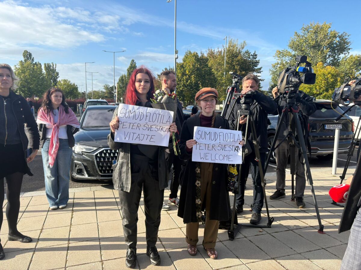 propalestínski aktivisti letisko 