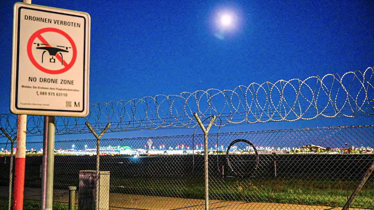 Nemecko letisko drony 