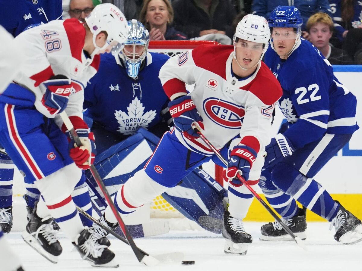 Canadiens_Maple_Leafs_Hockey slafkovsky