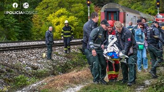 nehoda vlaky vlak Rožňava 