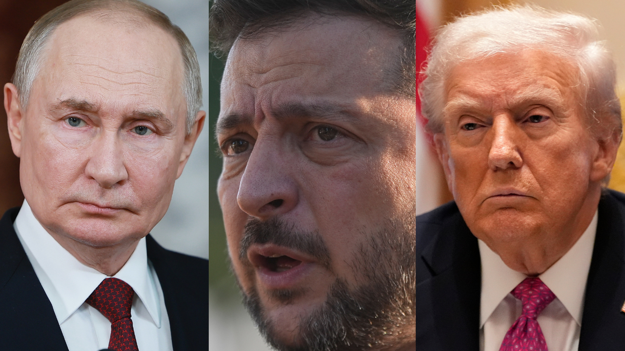 Putin, Zelenskyj, Trump