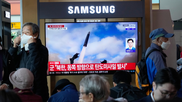 Severná Kórea balistická strela