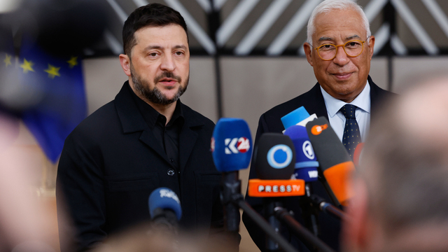 Volodymyr Zelenskyj a Antonio Costa