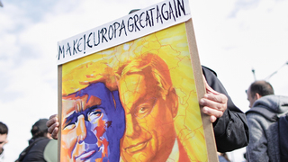 Trump Orbán protest 