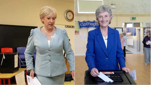 Heather Humphreysová vľavo, Catherine Connollyová napravo.