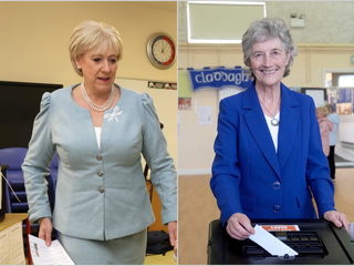 Heather Humphreysová vľavo, Catherine Connollyová napravo.