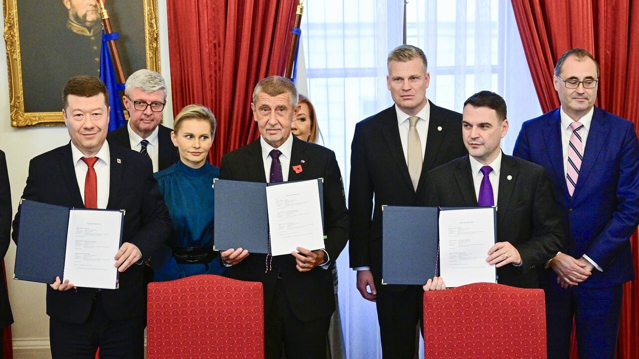 Okamura, Babiš, Macinka, Turek