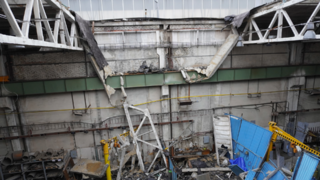 Strecha haly, havarijny stav