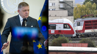 fico a nehoda vlakov pri pezinku