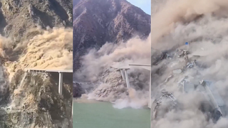 most zrútenie Čína