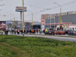 R4 blokáda protest