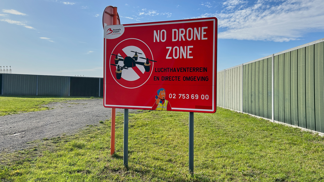 drony Belgicko letisko