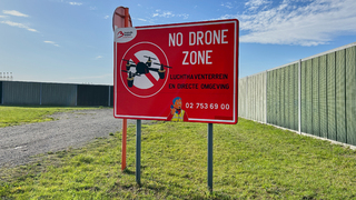 drony Belgicko letisko