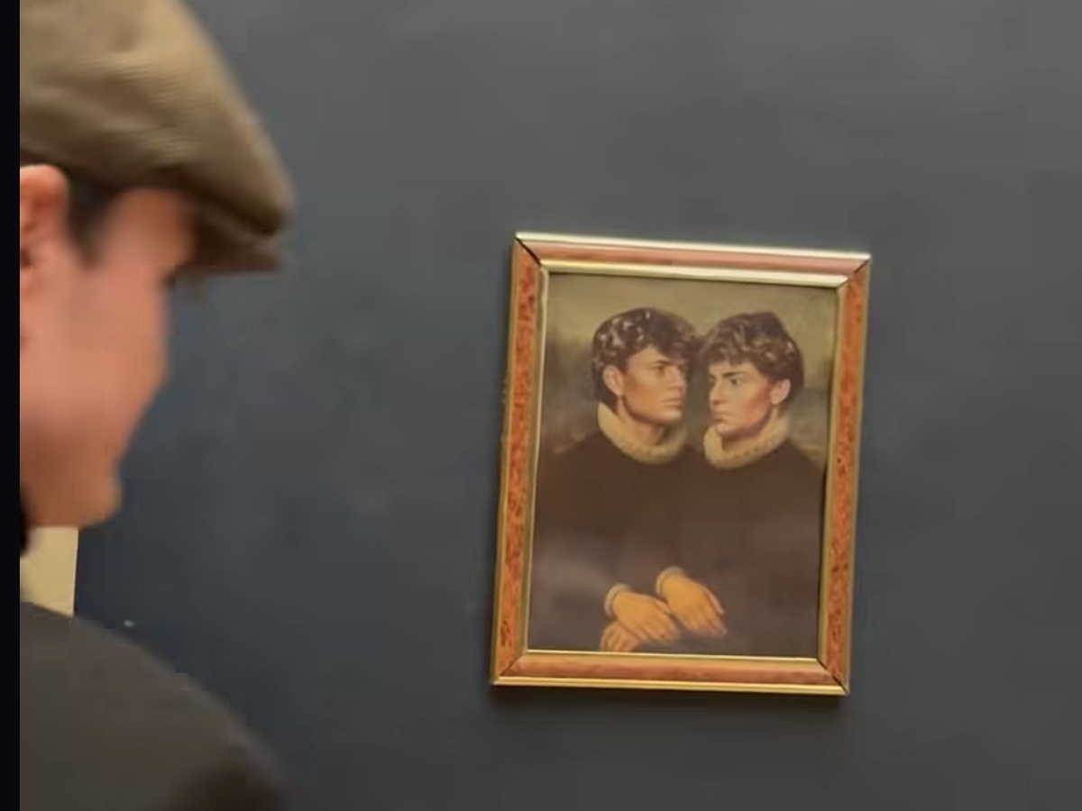 Louvre obraz influenceri