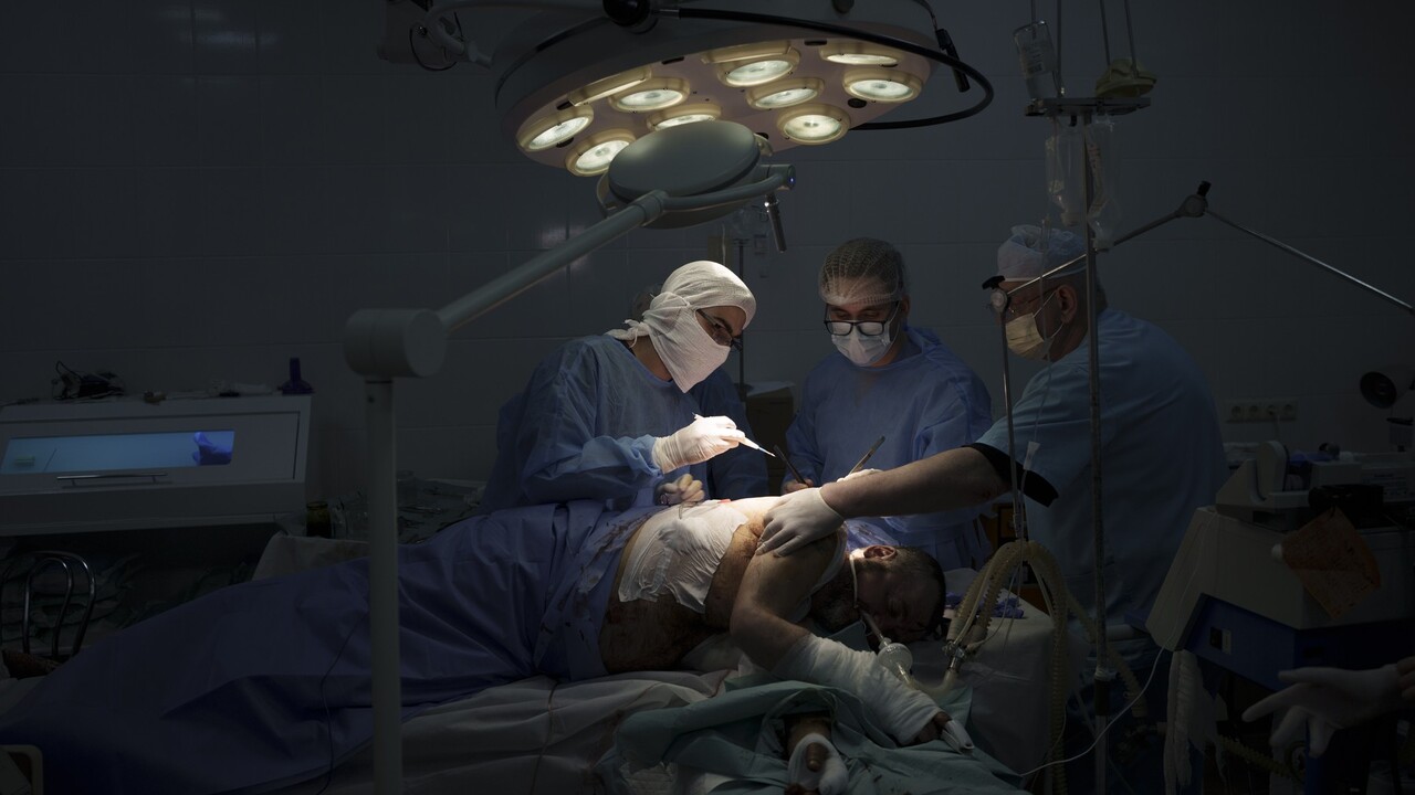 Ukrajina lekári vojak