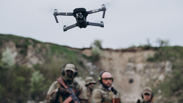 vojaci ukrajina dron