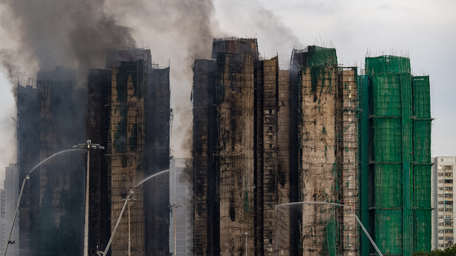 Hong Kong požiar