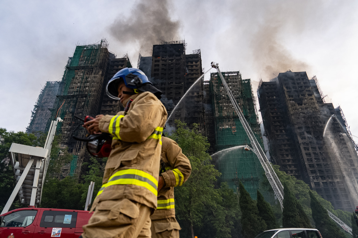 Hong Kong požiar