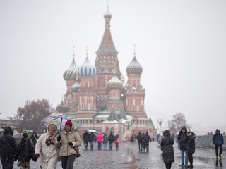 Moskva Rusko turisti Červené námestie 