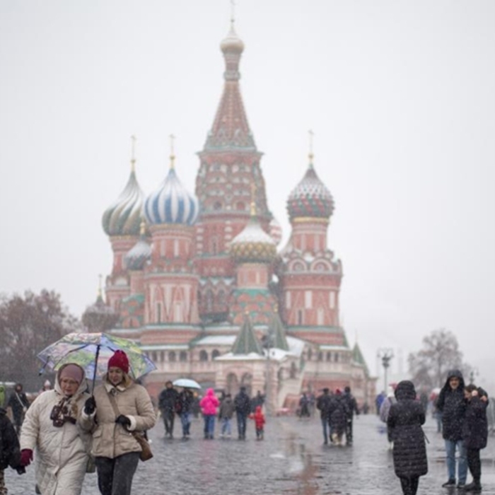 Moskva Rusko turisti Červené námestie 