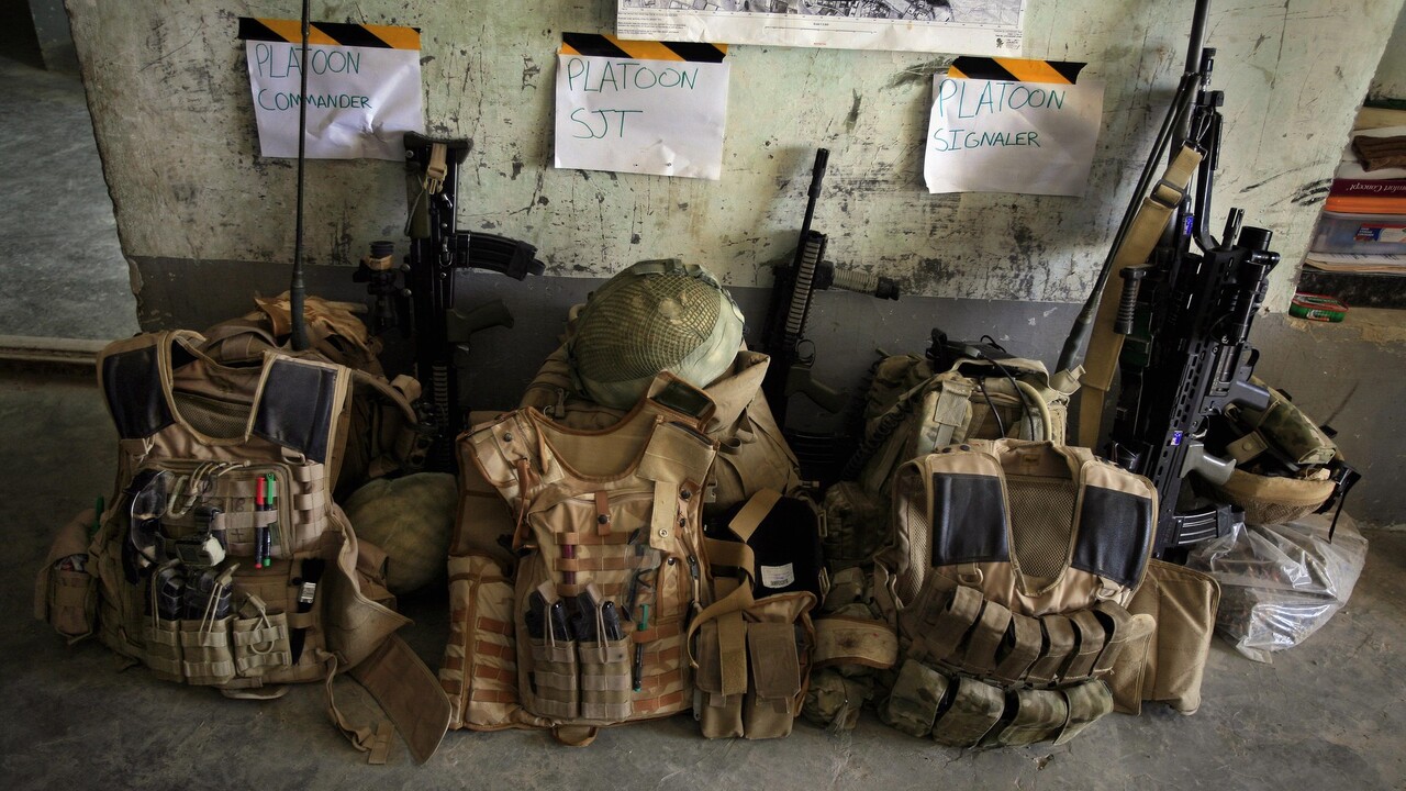 Výstroj britských vojakov v Afganistane