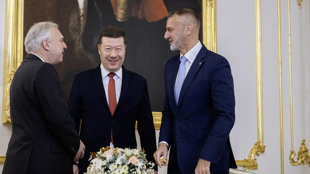 Stretnutie predsedov parlamentov Slavkovského formátu na Bratislavskom hrade