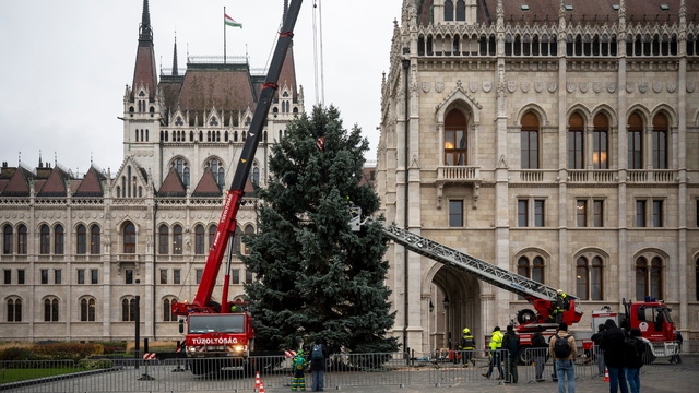 Maďarsko Budapešť stromček vianoce 