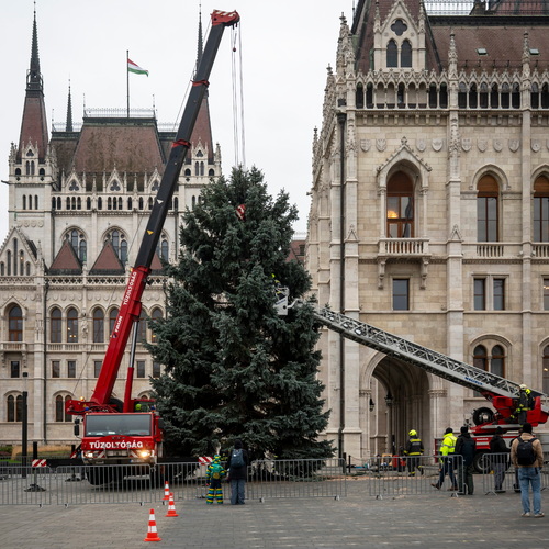 Maďarsko Budapešť stromček vianoce 