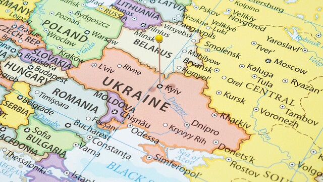 Mapa Ukrajiny